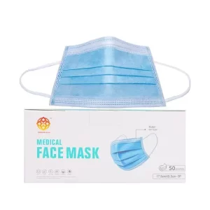 Alternative view of 3ply Blue Disposable Face Mask For Adult (non-medical) – NM2202