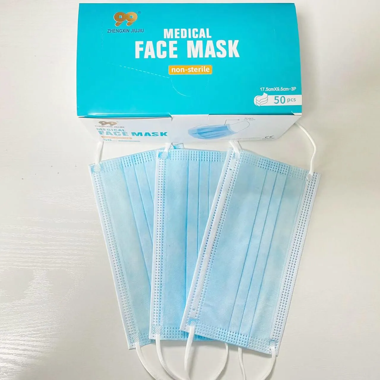 Zhengxin-Adult 3ply blue Medical Face Mask-NM2205 - Image 2