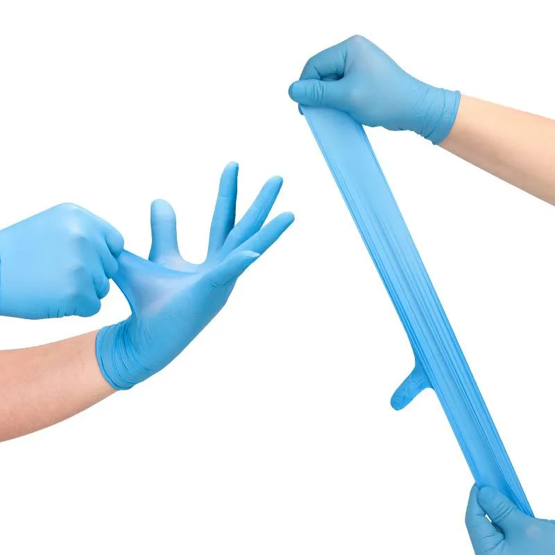 Wholesale Disposable Nitrile Gloves Dark Blue ZXG-N2202 - Image 3