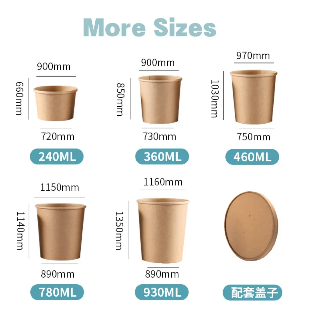 Disposable Soup Containers, Bowl ZXP-2307 - Image 2