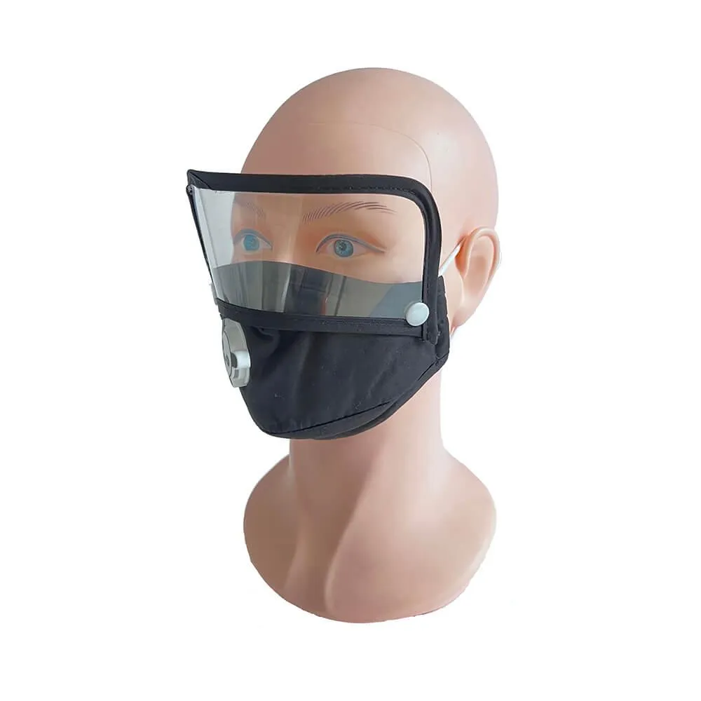 Reusable Washable Cloth Face Mask W/ Removable Eye Shield Cover + PM2.5 Filter ZXC-2206 - Image 2