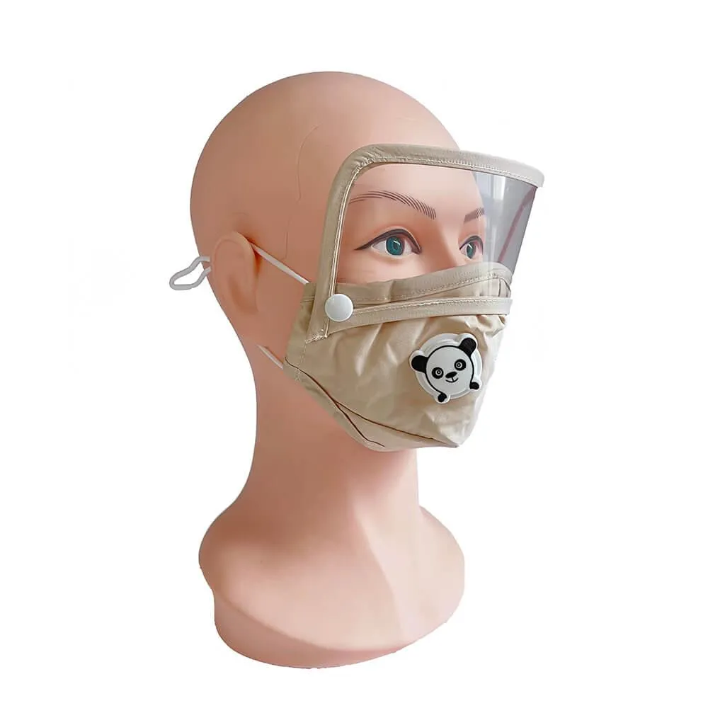 2 IN 1 Reusable Washable Face Mask With Protective Face Shield ZXC-2208 - Image 3