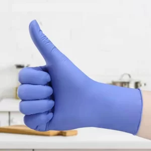 Alternative view of Purple Blue Powder Free Disposable Nitrile Gloves Bulk Price ZXG-N2206