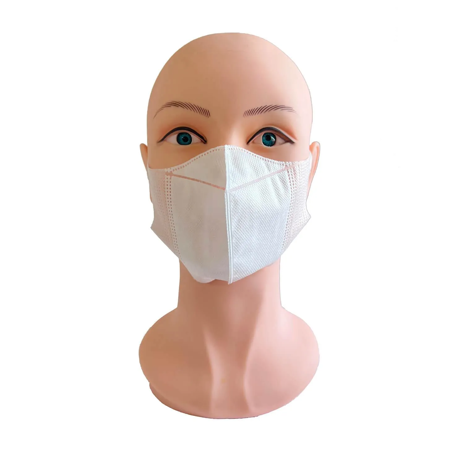White FFP2 Disposable Face Mask For Adult -3D2202 - Image 2