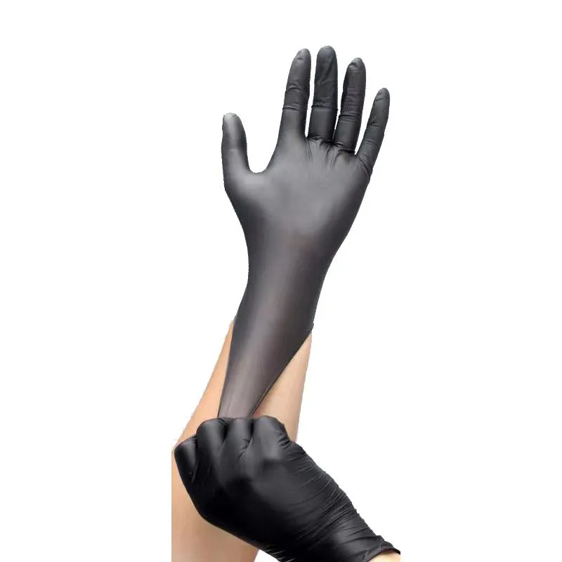 Wholesale Black Nitrile Gloves | Large, Small Size ZXG-N2204 - Image 3