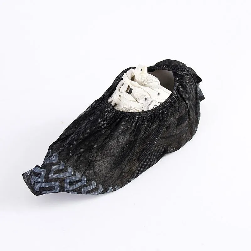 Black Disposable Shoe Covers ZXS-2201