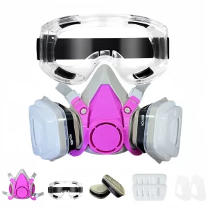 Alternative view of chemical gas mask Protection